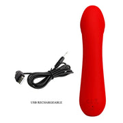 PRETTY LOVE - CETUS WIEDERAUFLADBARER VIBRATOR ROT - ENGEFREUNDE.COM