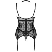 LIVCO CORSETTI FASHION - GIELLANDRA FOR THE SENSES KOLLEKTION KORSETT + HÖSCHE SCHWARZ L/XL LIVCO CORSETTI SETS
