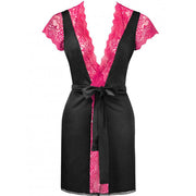 LIVCO CORSETTI FASHION - KUMIKO LC 90428 MORGENMANTEL + PANTY SCHWARZ S/M LIVCO CORSETTI SETS