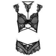 LIVCO CORSETTI FASHION - PALMENOM LC 90614 BH + HÖSCHEN SCHWARZ LIVCO CORSETTI SETS