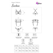 LIVCO CORSETTI FASHION - SNEHANA LC 90443 BH + STRUMPFGÜRTEL + HÖSCHE SCHWARZ LIVCO CORSETTI SETS