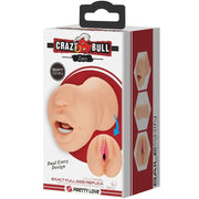 CRAZY BULL - ZOEY VAGINAFÖRMIGER MASTUBADOR MIT DOPPELTEM EINGANG - ENGEFREUNDE.COM