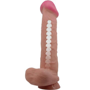PRETTY LOVE - SLIDING SKIN SERIES REALISTISCHER DILDO MIT SLIDING SKIN SAUGNAPF BRAUN 26 CM PRETTY LOVE HIGH GRADE