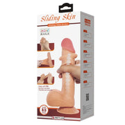 PRETTY LOVE - SLIDING SKIN SERIES REALISTISCHER DILDO MIT GLEITENDEM HAUT-SAUGNAP 21,8 CM PRETTY LOVE HIGH GRADE
