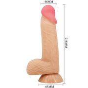 PRETTY LOVE - SLIDING SKIN SERIES REALISTISCHER DILDO MIT GLEITENDEM HAUT-SAUGNAP 20,6 CM PRETTY LOVE HIGH GRADE
