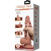 PRETTY LOVE - SLIDING SKIN SERIES REALISTISCHER DILDO MIT SCHIEBENDEM BRAUNEN HAUTSAUGNAPF 20,6 CM PRETTY LOVE HIGH GRADE