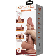 PRETTY LOVE - SLIDING SKIN SERIES REALISTISCHER DILDO MIT SCHIEBENDEM BRAUNEN HAUTSAUGNAPF 19,4 CM PRETTY LOVE HIGH GRADE