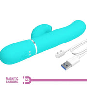 PRETTY LOVE - PERLITA MULTIFUNKTIONS-3-IN-1-G-PUNKT-VIBRATOR AQUA GRÜN PRETTY LOVE FLIRTATION