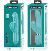PRETTY LOVE - PERLITA MULTIFUNKTIONS-3-IN-1-G-PUNKT-VIBRATOR AQUA GRÜN PRETTY LOVE FLIRTATION