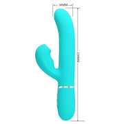PRETTY LOVE - PERLITA MULTIFUNKTIONS-3-IN-1-G-PUNKT-VIBRATOR AQUA GRÜN PRETTY LOVE FLIRTATION