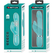 PRETTY LOVE - RABBIT VIBRATOR PEARLS AQUA GREEN PRETTY LOVE FLIRTATION