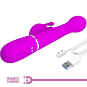 PRETTY LOVE - DEJON RABBIT VIBRATOR 3 IN 1 MULTIFUNKTIONSVIOLETT - ENGEFREUNDE.COM