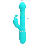 PRETTY LOVE - DEJON RABBIT VIBRATOR 3 IN 1 MULTIFUNKTIONS-AQUAGRÜN - ENGEFREUNDE.COM