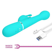 PRETTY LOVE - DEJON RABBIT VIBRATOR 3 IN 1 MULTIFUNKTIONS-AQUAGRÜN - ENGEFREUNDE.COM