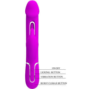 PRETTY LOVE - DEJON RABBIT VIBRATOR 3 IN 1 MULTIFUNKTIONS FUCSIA - ENGEFREUNDE.COM
