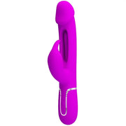 PRETTY LOVE - DEJON RABBIT VIBRATOR 3 IN 1 MULTIFUNKTIONS FUCSIA - ENGEFREUNDE.COM