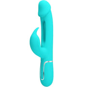 PRETTY LOVE - DEJON RABBIT VIBRATOR 3 IN 1 MULTIFUNKTIONS-AQUAGRÜN PRETTY LOVE FLIRTATION