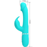 PRETTY LOVE - DEJON RABBIT VIBRATOR 3 IN 1 MULTIFUNKTIONS-AQUAGRÜN PRETTY LOVE FLIRTATION