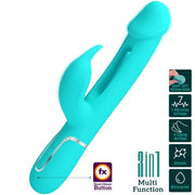 PRETTY LOVE - DEJON RABBIT VIBRATOR 3 IN 1 MULTIFUNKTIONS-AQUAGRÜN PRETTY LOVE FLIRTATION