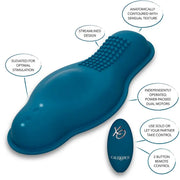 CALEXOTICS - RIDER MASSAGER DOPPELMOTOR FERNBEDIENUNG BLAU CALEXOTICS