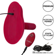 CALEXOTICS - RIDER MASSAGER DOPPELMOTOR FERNBEDIENUNG ROT CALEXOTICS