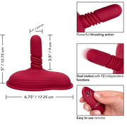 CALEXOTICS - RIDER MASSAGER DOPPELMOTOR FERNBEDIENUNG ROT CALEXOTICS