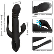 CALEXOTICS - VIBRATOR TRIPLE EUPHORIA SCHWARZ - ENGEFREUNDE.COM