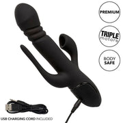CALEXOTICS - VIBRATOR TRIPLE EUPHORIA SCHWARZ - ENGEFREUNDE.COM