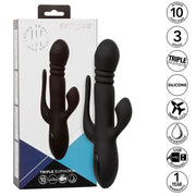 CALEXOTICS - VIBRATOR TRIPLE EUPHORIA SCHWARZ - ENGEFREUNDE.COM