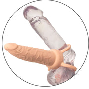CALEXOTICS - PERFORMANCE MAXX WIEDERAUFLADBARER DUAL PENETRATOR, HELLE HAUT CALEXOTICS