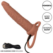 CALEXOTICS - PERFORMANCE MAXX WIEDERAUFLADBARER DUAL-PENETRATOR, BRAUN CALEXOTICS