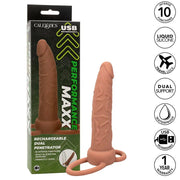 CALEXOTICS - PERFORMANCE MAXX WIEDERAUFLADBARER DUAL-PENETRATOR, BRAUN CALEXOTICS
