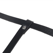 SUBBLIME - KÖRPERHARNESS AUS LEDER, SCHWARZ, EINE GRÖSSE SUBBLIME FETISH