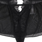 SUBBLIME - TEDDY-HALTER-NECK-BARE-BACK-SPITZE SCHWARZ L/XL SUBBLIME BODIES