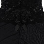SUBBLIME - BABYDOLL-TÜLLSTOFF MIT SPITZE UND BLUMENDETAIL SCHWARZ L/XL SUBBLIME BABYDOLLS