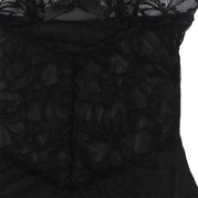 SUBBLIME - BABYDOLL MIT VERSTELLBAREN TRGERN UND TRANSPARENTER SPITZE MIT BLUMENDRUCK SCHWARZ L/XL SUBBLIME BABYDOLLS