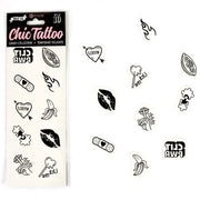 SECRET PLAY - SET MIT 10 TEMPORREN TATTOOS AUS DER CANDY COLLECTION SECRETPLAY