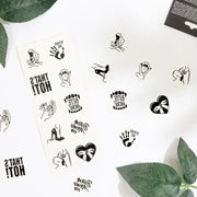 SECRET PLAY - SET MIT 10 TEMPORREN TATTOOS DER KINKY COLLECTION SECRETPLAY