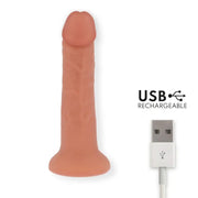 ONINDER - GROSSER BOGOTÁ-VIBRATORDILDO, 9 GESCHWINDIGKEITEN, NATÜRLICH, 22 CM -O- 4,5 CM - KOSTENLOSE APP - ENGEFREUNDE.COM