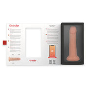 ONINDER - GROSSER BOGOTÁ-VIBRATORDILDO, 9 GESCHWINDIGKEITEN, NATÜRLICH, 22 CM -O- 4,5 CM - KOSTENLOSE APP - ENGEFREUNDE.COM