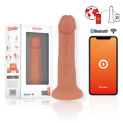 ONINDER - KLEINER BOGOTÁ-VIBRATORDILDO 9 GESCHWINDIGKEITEN NATÜRLICH 17.5 CM -O- 4 CM - KOSTENLOSE APP - ENGEFREUNDE.COM