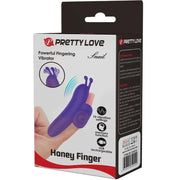 PRETTY LOVE - SNAIL LEISTUNGSSTARKER LILA FINGERSTIMULATOR - ENGEFREUNDE.COM