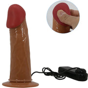 PRETTY LOVE - STARKS HARNESS SLIP MULTI-SPEED VIBRATION DILDO 17,5 CM HELLBRAUN PRETTY LOVE