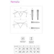 LIVCO CORSETTI FASHION - NEMALIA SET STRUMPFHALTER + STRÜMPFE + HANDSCHUHE SCHWARZ LIVCO CORSETTI SETS