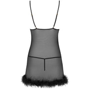 LIVCO CORSETTI FASHION - ZERUNAM SET BABYDOLL + SCHWARZER TANGA LIVCO CORSETTI SETS