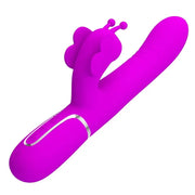 PRETTY LOVE - MULTIFUNKTIONS-KANINCHENVIBRATOR 4 IN 1 SCHMETTERLING FUCHSIA PRETTY LOVE FLIRTATION