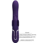 PRETTY LOVE - MULTIFUNKTIONS-KANINCHENVIBRATOR 4 IN 1 SCHMETTERLING LILA - ENGEFREUNDE.COM