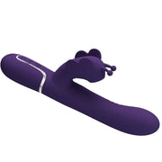 PRETTY LOVE - MULTIFUNKTIONS-KANINCHENVIBRATOR 4 IN 1 SCHMETTERLING LILA - ENGEFREUNDE.COM