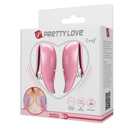 PRETTY LOVE - LEAF VIBRIERENDE NIPPELKLEMMEN ROSA PRETTY LOVE FLIRTATION