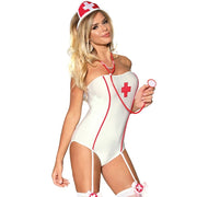 SUBBLIME - SEXY KRANKENSCHWESTER KOSTÜM MIT TEDDY L/XL SUBBLIME COSTUMES